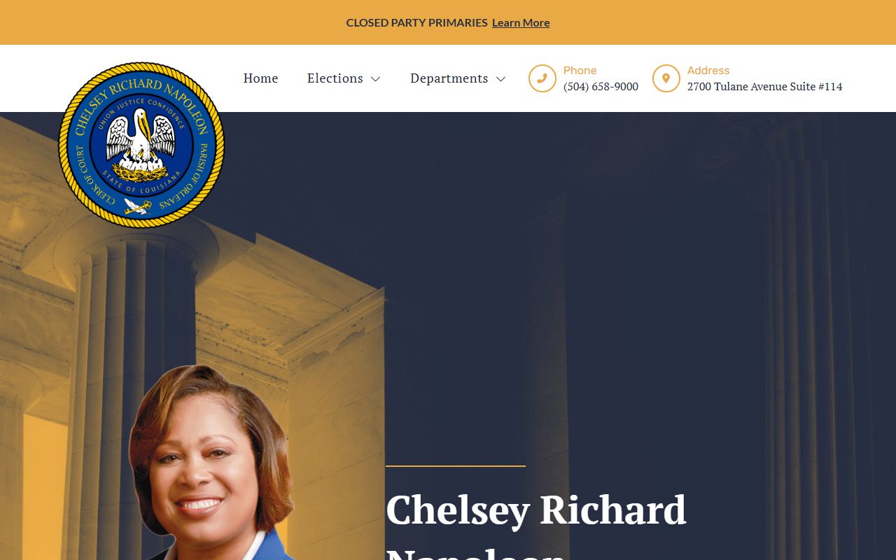 Orleans Parish court records Criminal District Court Clerk contact site