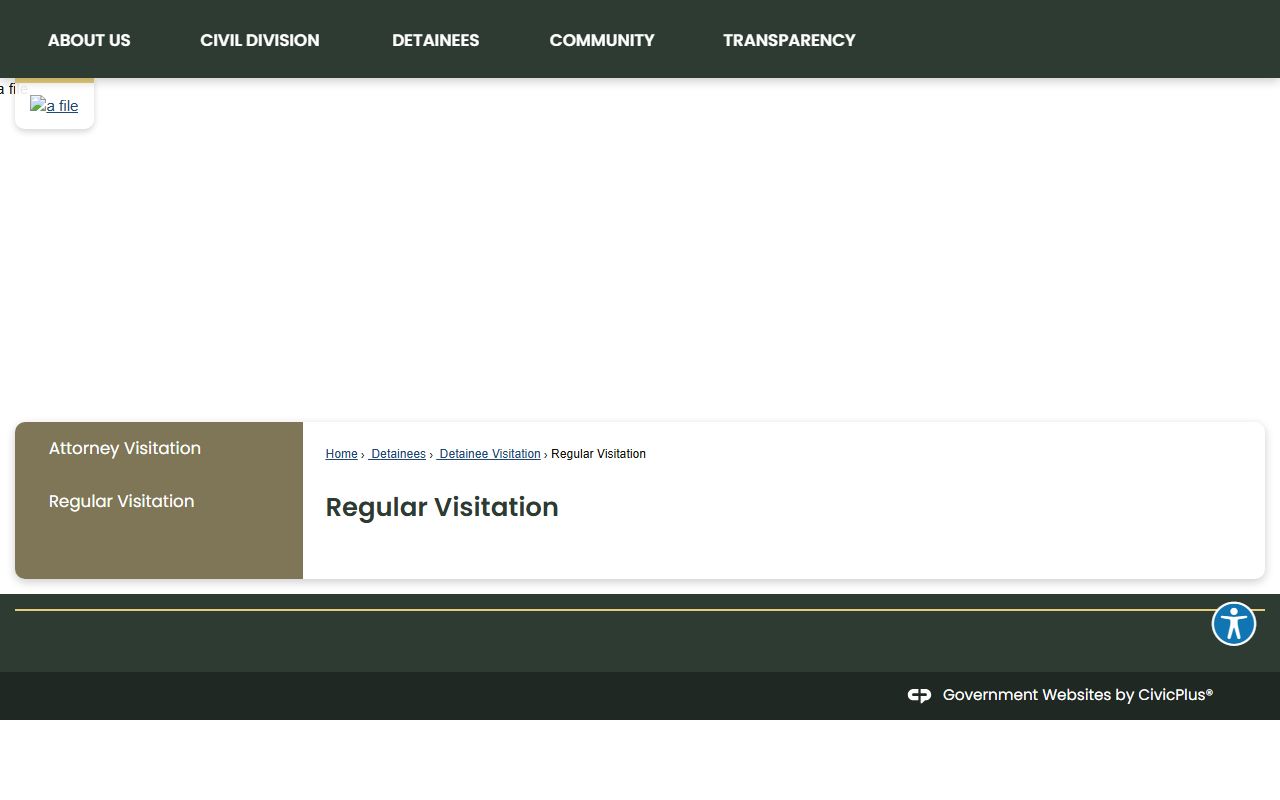 Orleans Justice Center visitation rules for inmate visits